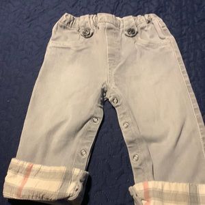 Grey Burberry jeans